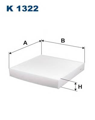 FILTRON K1322 Фільтр, повітря у внутрішнь...