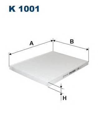 FILTRON K1001 Фильтр, воздух во внутренно