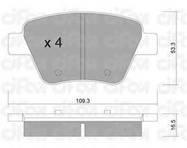 CIFAM 822-889-0 Комплект тормозных колодок