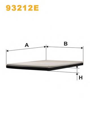 WIX FILTERS 93212E Фільтр, повітря у внутрішнь... WIX FILTERS 93212E Фільтр, повітря у внутрішнь...