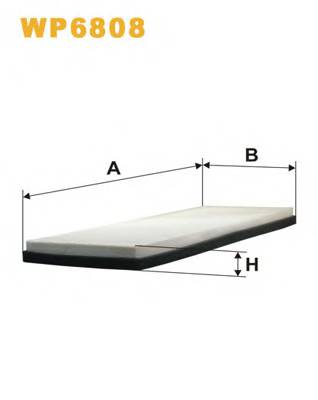 WIX FILTERS WP6808 Фільтр, повітря у внутрішнь...