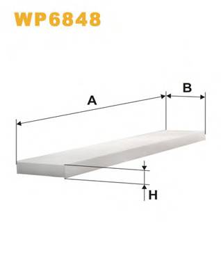 WIX FILTERS WP6848 Фильтр, воздух во внутренно