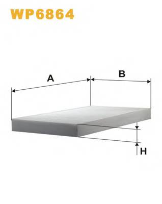 WIX FILTERS WP6864 Фильтр, воздух во внутренно