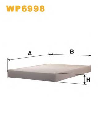 WIX FILTERS WP6998 Фильтр, воздух во внутренно