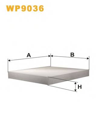 WIX FILTERS WP9036 Фильтр, воздух во внутренно