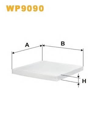 WIX FILTERS WP9090 Фільтр, повітря у внутрішнь