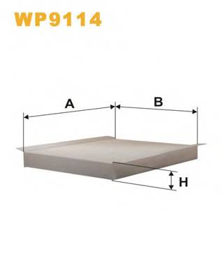 WIX FILTERS WP9114 Фільтр, повітря у внутрішнь... WIX FILTERS WP9114 Фільтр, повітря у внутрішнь...