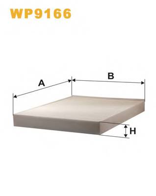 WIX FILTERS WP9166 Фильтр, воздух во внутренно