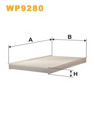 WIX FILTERS WP9280 Фильтр, воздух во внутренно