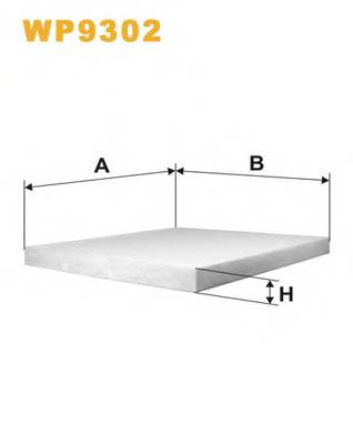 WIX FILTERS WP9302 Фільтр, повітря у внутрішнь... WIX FILTERS WP9302 Фільтр, повітря у внутрішнь...