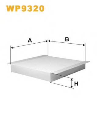 WIX FILTERS WP9320 Фильтр, воздух во внутренно