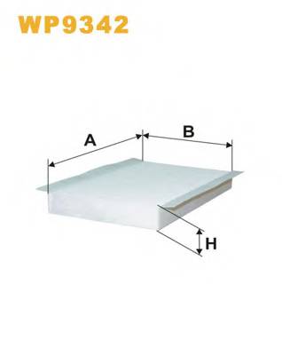 WIX FILTERS WP9342 Фильтр, воздух во внутренно