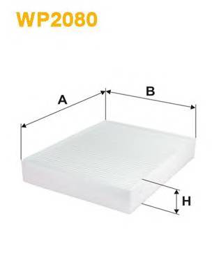 WIX FILTERS WP2080 Фильтр, воздух во внутренно