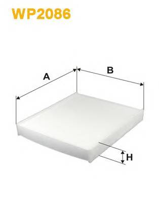 WIX FILTERS WP2086 Фильтр, воздух во внутренно