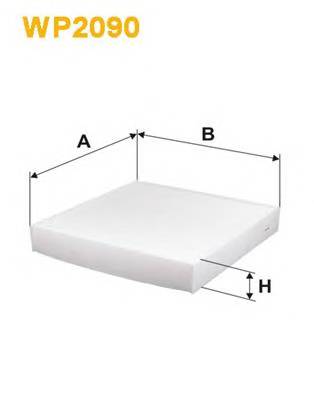 WIX FILTERS WP2090 Фильтр, воздух во внутренно... WIX FILTERS WP2090 Фильтр, воздух во внутренно...