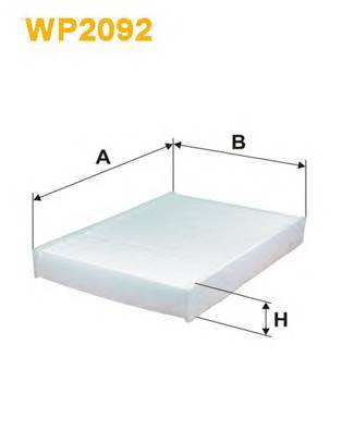 WIX FILTERS WP2092 Фильтр, воздух во внутренно