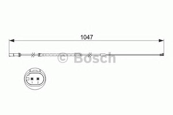 BOSCH 1 987 473 512 Сигнализатор, износ тормоз... BOSCH 1 987 473 512 Сигнализатор, износ тормоз...