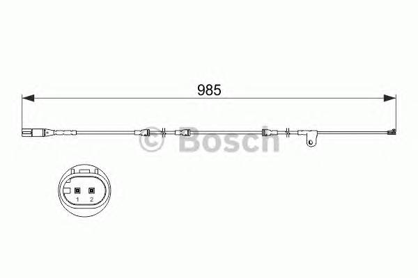 BOSCH 1 987 473 520 Сигнализатор, износ тормоз... BOSCH 1 987 473 520 Сигнализатор, износ тормоз...