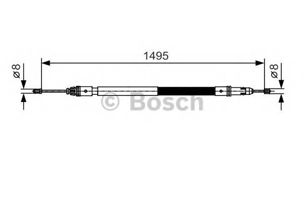 BOSCH 1 987 482 118 Трос, стоянкова гальмівна с...