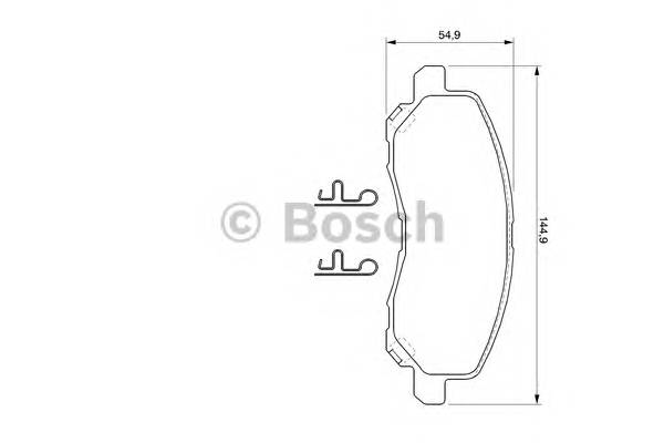 BOSCH 0 986 424 716 Комплект гальмівних колодо... BOSCH 0 986 424 716 Комплект гальмівних колодо...