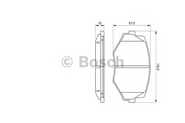 BOSCH 0 986 494 080 Комплект гальмівних колодо... BOSCH 0 986 494 080 Комплект гальмівних колодо...