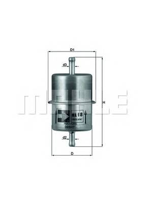 KNECHT KL 18 OF Паливний фільтр KNECHT KL 18 OF Паливний фільтр