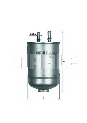 KNECHT KL 485/15D Топливный фильтр KNECHT KL 485/15D Топливный фильтр