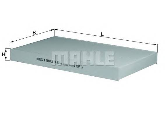 KNECHT LA 46 Фильтр, воздух во внутренно