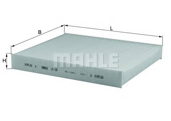 KNECHT LA 120 Фильтр, воздух во внутренно