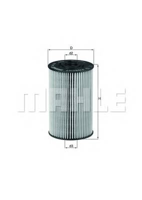 KNECHT OX 150D1 Масляный фильтр