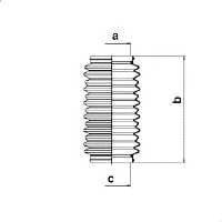 SPIDAN 83659 Пыльник, рулевое управлени