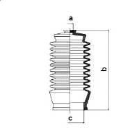 SPIDAN 83826 Пыльник, рулевое управлени