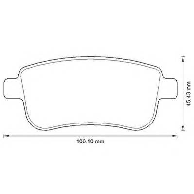 JURID 573286J Комплект тормозных колодок