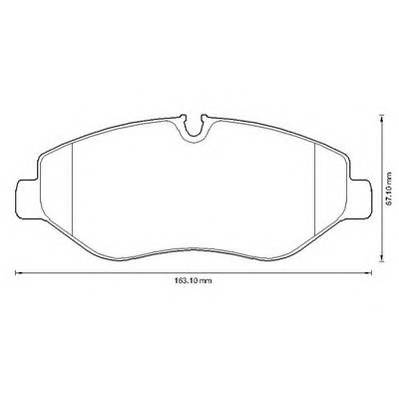 JURID 2919209560 Комплект тормозных колодок...