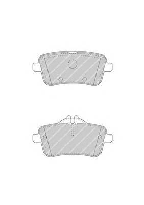 FERODO FDB4587 Комплект гальмівних колодо... FERODO FDB4587 Комплект гальмівних колодо...