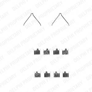 DELPHI LX0229 Комплектуючі, колодки диск�...