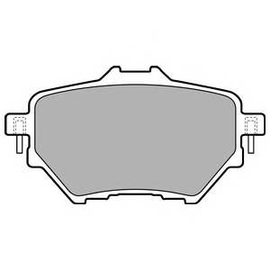 DELPHI LP2505 Комплект тормозных колодок...