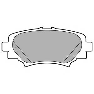 DELPHI LP2702 Комплект гальмівних колодо...