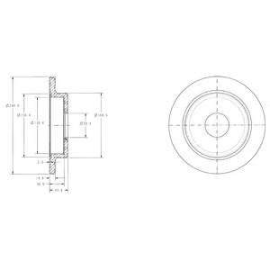 DELPHI BG3112 Тормозной диск