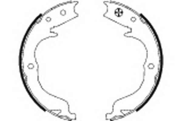 HELLA 8DA 355 050-041 Комплект тормозных колодок...