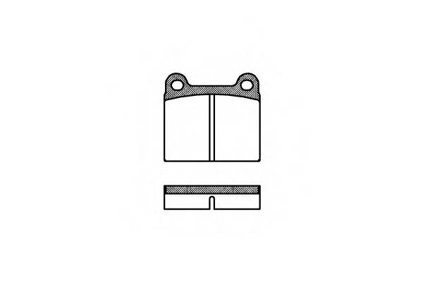 REMSA 0006.00 Комплект тормозных колодок