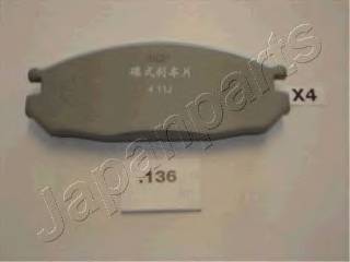 JAPANPARTS PP-136AF Комплект тормозных колодок... JAPANPARTS PP-136AF Комплект тормозных колодок...