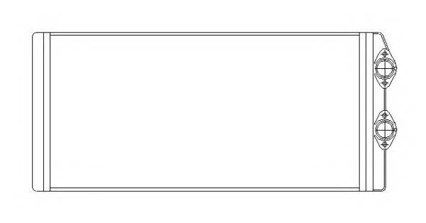 NRF 53545 Теплообменник, отопление с