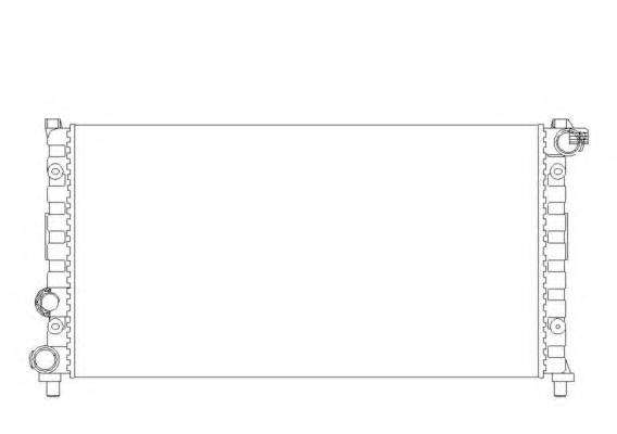 NRF 58765 Радиатор, охлаждение двига