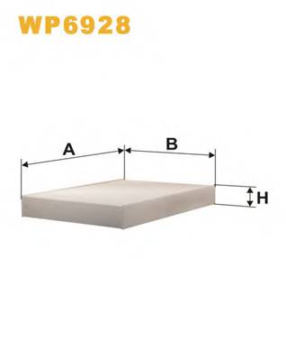 WIX FILTERS WP6928 Фильтр, воздух во внутренно