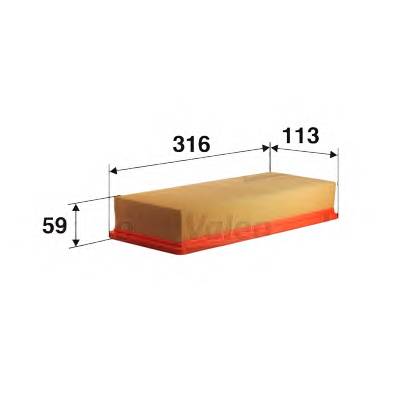 VALEO 585015 Воздушный фильтр