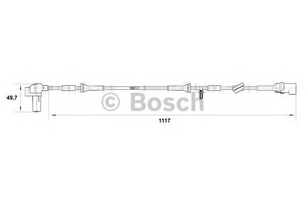 BOSCH 0 265 006 458 Датчик, частота вращения ко...