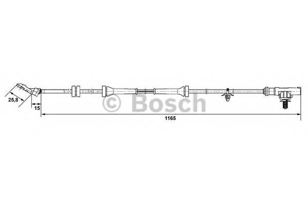 BOSCH 0 265 007 537 Датчик, частота вращения ко... BOSCH 0 265 007 537 Датчик, частота вращения ко...