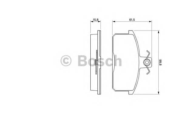 BOSCH 0 986 424 274 Комплект гальмівних колодо... BOSCH 0 986 424 274 Комплект гальмівних колодо...