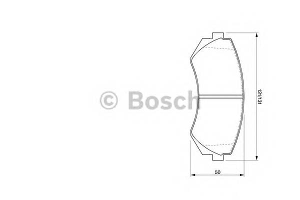 BOSCH 0 986 424 489 Комплект тормозных колодок